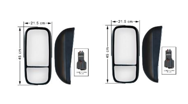 Hino Electric & Heated Mirror Kit - XKU6 XZU6 XJC7 XKU7 XZU7 300 Series 2012 On